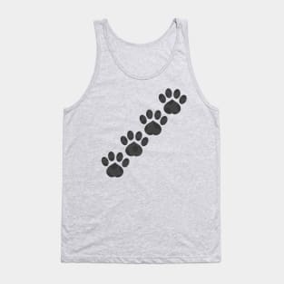 Black Paw Prints (Version 1) Tank Top